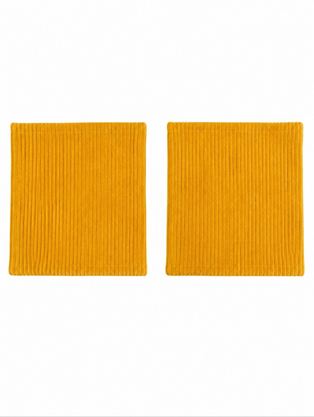 3/$30 Set of Two Yellow Corduroy Throw Pillow Covers NWOT